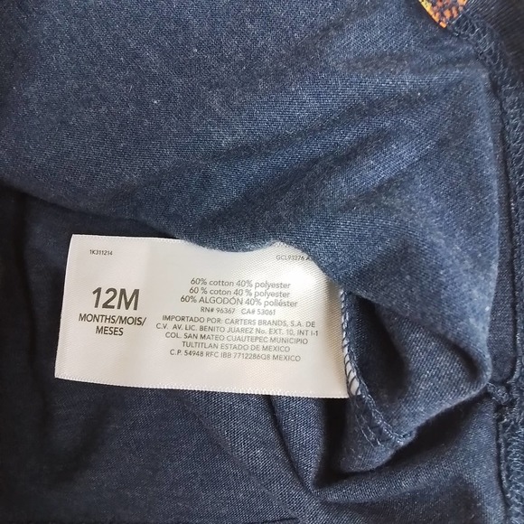 Oshkosh Cotton Blend Tank Boy's Size 12mo in Blue w/ Space Theme - Picture 7 of 7